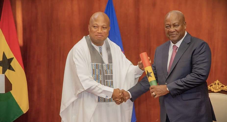 Hon. Samuel Ablakwa and President Mahama