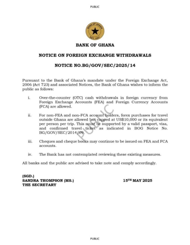 BoG Statement
