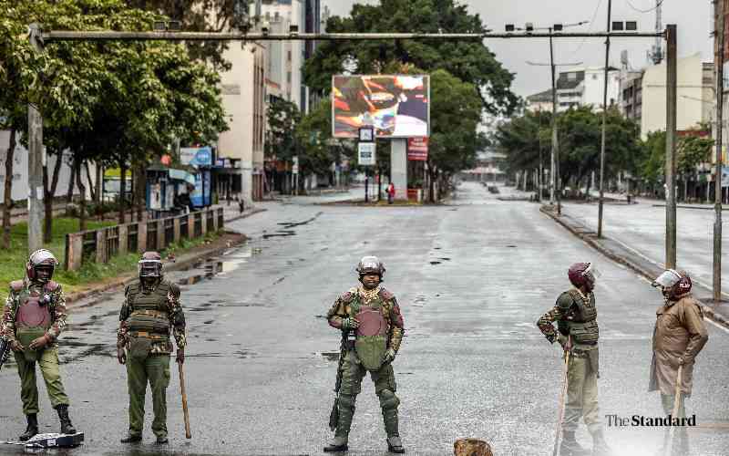 Nairobi roads blocked