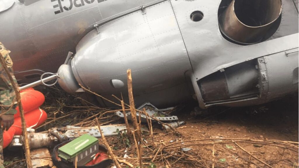 Military helicopter crash